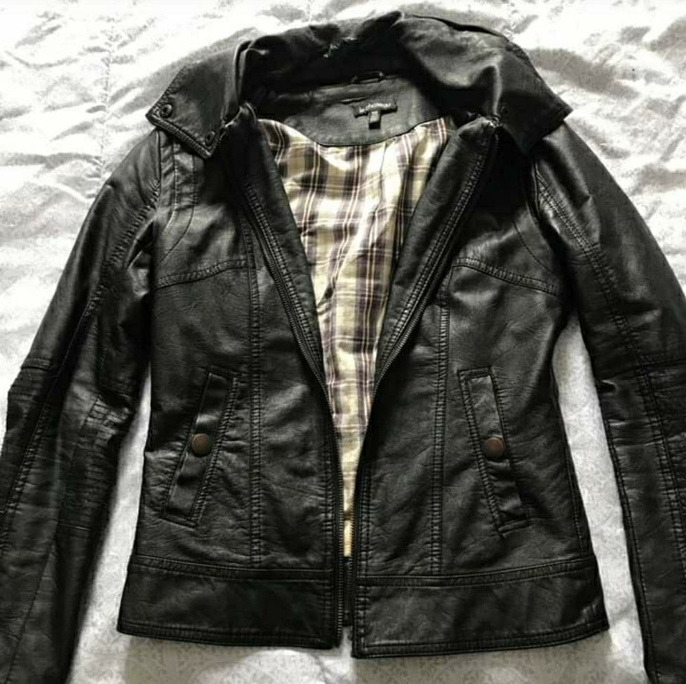 Le Cheteaux Faux Leather Jacket